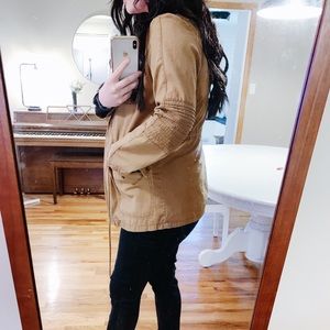 Brown Hooded Utility Jacket